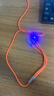機客數據線(xiàn)三合一充電線(xiàn)一拖三120W快充極客線(xiàn)適用于蘋(píng)果華為type-c安卓手機平板ipad通用加粗 【橙色】極客一拖三 1.2米 曬單實(shí)拍圖