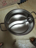康巴赫（KBH）304不銹鋼火鍋鴛鴦鍋兩用鍋加厚復(fù)底火鍋盆鍋具多功能湯鍋涮鍋 曬單實(shí)拍圖