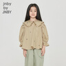 jnby by JNBY新款江南布衣童裝立領(lǐng)寬松女童1NAC13381 001本黑 110cm 曬單實拍圖