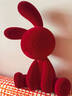 赟婭坐姿兔子玄關(guān)擺件輕奢電視機柜背景墻客廳家居軟裝飾品小眾高級感 植絨心跳兔【玫瑰紅】 曬單實(shí)拍圖