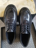 金利來(lái)（Goldlion）男鞋 冬季加絨保暖棉鞋 男士圓頭系帶厚底增高商務(wù)正裝棉皮鞋男 黑色 40 比標準碼皮鞋偏大一碼 曬單實(shí)拍圖