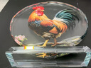 鴻運金雞水晶裝飾擺件吉祥物高檔客廳玄關(guān)桌面家居喬遷禮定制擺臺 鴻運公雞【小號】高22*20cm 曬單實(shí)拍圖