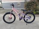 鳳凰山地自行車(chē)男女變速山地車(chē)碟剎青少年兒童自行車(chē)學(xué)生單車(chē) 星際 粉紫【單速+輻條輪】 20寸【適合125-160cm】 曬單實(shí)拍圖