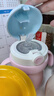 FGA富光兒童保溫杯寶寶幼兒園吸管鴨嘴學(xué)飲杯316L不銹鋼喝水壺杯子粉 曬單實(shí)拍圖
