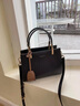 海青藍 CYANINE SEA奢侈包包女款2025年斜挎包女士通勤手提單肩包生日禮物送女友老婆 黑色 品牌禮盒裝 曬單實(shí)拍圖