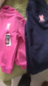 迪士尼（Disney）女童加絨衛衣一體絨秋冬運動(dòng)套裝冬裝 迪微笑妮K玫紅+迪微笑妮K藏青 150 曬單實(shí)拍圖