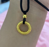 周六福新年禮物  黃金吊墜男女款足金古法乾坤圈平安扣掛墜 計價(jià) 6.04g 曬單實(shí)拍圖
