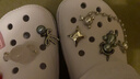 卡駱馳（CROCS）銀色甜酷朋克五件套智必星鞋花鞋配件裝飾 銀色甜酷朋克五件套 曬單實(shí)拍圖