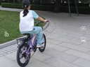 鳳凰山地自行車(chē)男女變速山地車(chē)碟剎青少年兒童自行車(chē)學(xué)生單車(chē) 星際 粉紫【變速】后座+LED燈+三刀輪 20寸【適合125-160cm】 曬單實(shí)拍圖