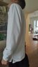 【專(zhuān)柜撤單】純棉POLO衫男女商務(wù)休閑翻領(lǐng)長(cháng)袖t恤經(jīng)典職業(yè)裝DHGJ 白色 L 曬單實(shí)拍圖