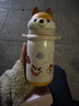babycare兒童保溫杯嬰兒小松鼠寶寶1-3歲不銹鋼吸管水杯壺學(xué)生上學(xué)450ml 曬單實(shí)拍圖