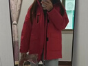 巴拉巴拉童裝冬裝兒童防寒防水中長款男童女童毛領(lǐng)羽絨服外套 酒紅60922（灰鴨絨） 160 cm（充絨量173.9g） 曬單實(shí)拍圖
