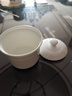 斯凱綈（Sky Top）陶瓷碗帶蓋燉盅骨瓷隔水湯盅蒸蛋羹燕窩盅家用單人份純白250ml 曬單實(shí)拍圖