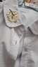 熙世界（sllsky）小熊刺繡襯衣女長(cháng)袖2025秋新款文藝休閑襯衫減齡氣質(zhì)上衣 晴天藍 S 曬單實(shí)拍圖
