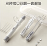 馬博士?jì)和诙滋投装l(fā)光可視掏耳朵神器采耳工具套裝白色2件套 曬單實(shí)拍圖