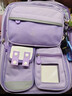 庫洛米兒童書(shū)包男女孩一二六年級大容量減負護脊6-12歲小學(xué)生背包 紫色大號3-6大號年級（無(wú)掛件） 曬單實(shí)拍圖