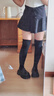 雅鹿過(guò)膝長(cháng)筒襪秋冬季加絨毛圈高筒加厚保暖護膝襪套大腿襪女jk過(guò)膝襪 勝過(guò)秋褲--暖你一整個(gè)寒冬 均碼 加厚保暖【黑色+膚色】 曬單實(shí)拍圖