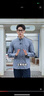 哈吉斯（HAZZYS）男裝 秋款純棉襯衣商務(wù)休閑通勤長(cháng)袖襯衫男ASCZK1BCF10 黑色BK XL （180/100A 50） 曬單實(shí)拍圖
