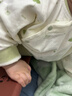 婧麒（JOYNCLEON）新生嬰兒衣服純棉秋款初生男女寶寶春秋睡衣分體打底內衣套裝 蒲公英綠色+蒲公英咖色 80 cm 曬單實拍圖