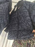 波司登（BOSIDENG）【反季】冬季羽絨服兒童中長(cháng)款連帽加厚新國標90絨商場(chǎng)同款外套 黑灰涂鴉9BX2 160 /80 曬單實(shí)拍圖