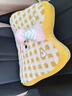 艾布與棉花汽車(chē)頭枕護頸枕車(chē)內靠枕女生主駕駛車(chē)載枕頭腰靠一對記憶棉護腰墊 黃色小怪獸-記憶棉 【頭枕+腰靠】 曬單實(shí)拍圖