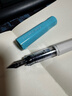 百樂(lè )（PILOT）Kakuno笑臉?shù)摴P小學(xué)生3-6年級可換墨囊練字專(zhuān)用鋼筆兒童書(shū)法筆簽字筆文具套裝 淡藍色白桿 F尖 曬單實(shí)拍圖