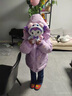 G.duck童裝兒童羽絨服女童外套冬季新款白鴨絨庫洛米三防面包服小女孩 紫色羽絨服+包包 120 尺碼5~6歲【110-120cm】 曬單實(shí)拍圖