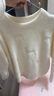 森馬（Semir）森柔毛衫|商場(chǎng)同款毛衣女圓領(lǐng)純色2024冬季絞花上衣101724107014 曬單實(shí)拍圖