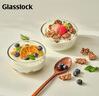 Glasslock碗家用透明玻璃湯碗可微波爐加熱飯碗圓形面碗進(jìn)口餐具510ml*2 曬單實(shí)拍圖