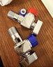 潛水艇（Submarine）F103/4A球閥黃銅角閥套裝閥芯全開(kāi)大流量燃氣熱水器壁掛爐1冷+1熱 曬單實(shí)拍圖