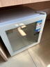 美的（Midea）【現貨速發(fā)】95升家用客廳冰吧冷藏柜保鮮柜辦公室宿舍小型迷你小冰箱茶葉水果蔬菜飲料柜玻璃門(mén) 【45升雙層置物】LC-45GM白 曬單實(shí)拍圖
