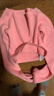 艾舞戈兒童舞蹈服毛衣女童春秋季長(cháng)袖芭蕾舞服練功服跳舞針織小外套披肩 粉色-加厚款 140 碼 (身高135-145cm) 曬單實(shí)拍圖