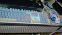狼蛛（AULA）F2068Pro機械鍵盤(pán)鼠標 全鍵熱插拔 背光 游戲辦公電腦 有線(xiàn)鍵鼠三件套裝 紫淺藍【鍵鼠耳機桌墊-四件套】茶軸 曬單實(shí)拍圖