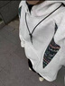 趣米樂(lè )美式拼接高領(lǐng)連帽衛衣男春秋季寬松潮流痞帥長(cháng)袖上衣情侶帽衫外套 白灰色 XL 【建議120-140斤】 曬單實(shí)拍圖