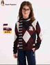 暇步士（Hush Puppies）【經(jīng)典款】童裝兒童女大童秋季新款氣質(zhì)學(xué)院風(fēng)格紋線(xiàn)衣 波爾多紅 150 曬單實(shí)拍圖