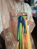 重回漢唐長(cháng)安渡原創(chuàng  )唐制齊胸破裙套裝國風(fēng)漢服女款春夏 上淺黃下橘黃齊胸套裝/預售45天 L 165 曬單實(shí)拍圖