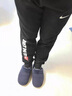 NBA CARES-NIKE秋冬季純棉保暖衛褲時(shí)尚休閑運動(dòng)防風(fēng)長(cháng)褲寬松百搭束腳褲 黑色JUST款 M 80-105斤 曬單實(shí)拍圖