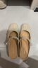 天美意穆勒鞋女涼鞋商場(chǎng)同款女鞋新款 米色（柔軟羊皮） 39 曬單實(shí)拍圖