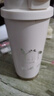 SZTAA保溫杯咖啡杯316不銹鋼陶瓷男女士吸管杯便攜車載水杯茶水分離杯 白色520ml咖啡杯 曬單實(shí)拍圖