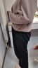 自由系闊腿褲女春秋季2025新款寬松直筒休閑衛褲安哥拉紅美式彎刀運動(dòng)褲 曬單實(shí)拍圖