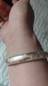 唯一（Winy）銀手鐲足銀999古法鐲子女款老人長(cháng)輩純銀飾品新年送媽媽生日禮物 曬單實(shí)拍圖