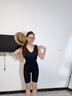 婷美（GRACEWELL）塑身連體衣女拉鏈式收腹束腰提臀美體塑形免穿文胸體雕衣 黑色M】 曬單實(shí)拍圖