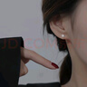 米蔓（MIMORE）S925銀小星星耳釘女潮流高級(jí)感氣質(zhì)耳飾小巧簡(jiǎn)約睡覺(jué)免摘養(yǎng)耳洞 曬單實(shí)拍圖