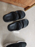 梵昇昱涼鞋男款夏季外穿2026新款防滑兩用涉水開(kāi)車(chē)休閑沙灘拖鞋男士外穿 黑色 40-41 【標準碼】 曬單實(shí)拍圖