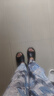 逸茉厚底增高外穿拖鞋踩屎感男女居家防滑防臭EVA涼拖鞋 黑色 39-40 曬單實(shí)拍圖