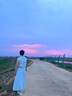 Olrain【時(shí)尚通勤套裝】條紋襯衫+半裙夏季女裝2025新款兩件套衣服 藍條紋 M 曬單實(shí)拍圖