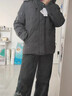雪中飛高充絨連帽羽絨服男士冬季戶外出勤休閑三層保暖防寒科技羽絨外套 黑色 L (175) 曬單實拍圖