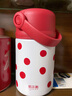 哈爾斯悶燜燒杯壺316食品級燜燒罐便攜式保溫飯盒不銹鋼嬰兒輔食湯壺 【316L】紅色圓點(diǎn)1000mL 曬單實(shí)拍圖