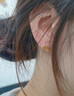 自由說(shuō)S999足銀云朵耳釘女氣質(zhì)輕奢養耳洞小眾夏季耳環(huán)2025新款爆款耳飾 銀色一對 曬單實(shí)拍圖