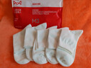 貓人5雙裝女士襪子女純棉100%秋冬中筒襪子女白色百搭女生休閑長(cháng)襪 曬單實(shí)拍圖